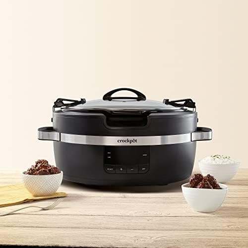Crock-Pot Thermoshield 6 Quart Slow Cooker with Carry Handles xg6