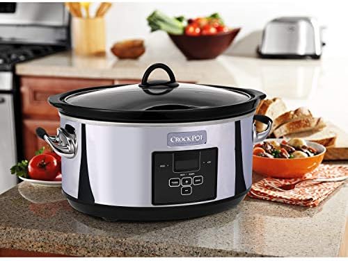 Crock-Pot 7 Quart Programmable Slow Cooker – Polished Platinum i6p