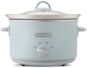 Crock-Pot 4.5 Quart Manual Slow Cooker – Macaroon Blue rcd