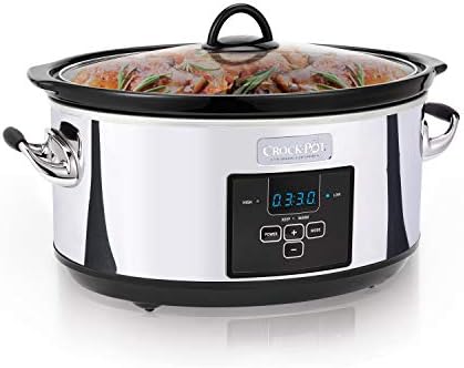 Crock-Pot 7 Quart Programmable Slow Cooker – Polished Platinum i6p
