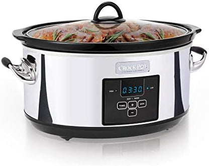Crock-Pot 7 Quart Programmable Slow Cooker – Polished Platinum i6p
