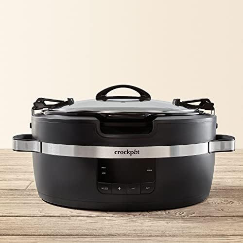 Crock-Pot Thermoshield 6 Quart Slow Cooker with Carry Handles xg6