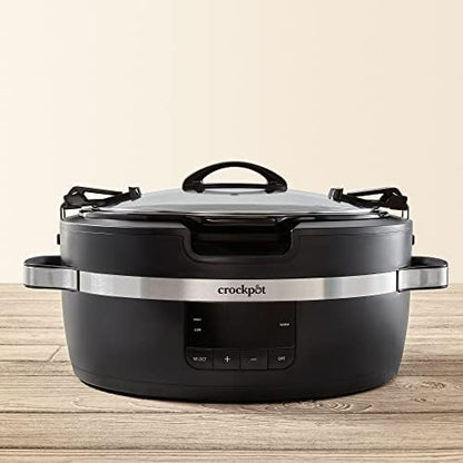 Crock-Pot Thermoshield 6 Quart Slow Cooker with Carry Handles xg6