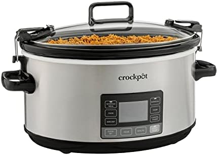 Crock-Pot 7 Quart Portable Programmable Slow Cooker with Timer 6qh