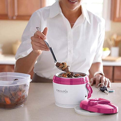 Crock-Pot Lunch Crock Portable Food Warmer 20oz – Pink kf8