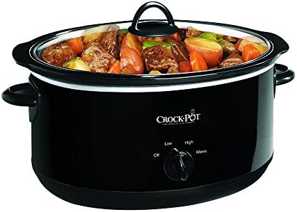 Crock-Pot 8 Quart Manual Slow Cooker – Black 7ej