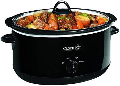 Crock-Pot 8 Quart Manual Slow Cooker – Black 7ej