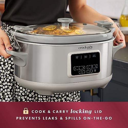 Crock-Pot 7 Quart Programmable Cook & Carry Slow Cooker d4y