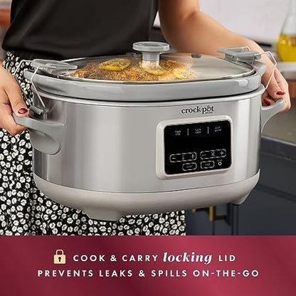 Crock-Pot 7 Quart Programmable Cook & Carry Slow Cooker d4y