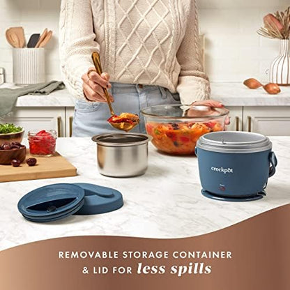 Crock-Pot Electric Lunch Box Food Warmer 20oz – Faded Blue 18u