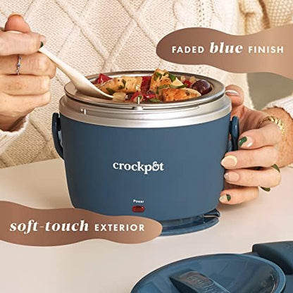Crock-Pot Electric Lunch Box Food Warmer 20oz – Faded Blue 18u