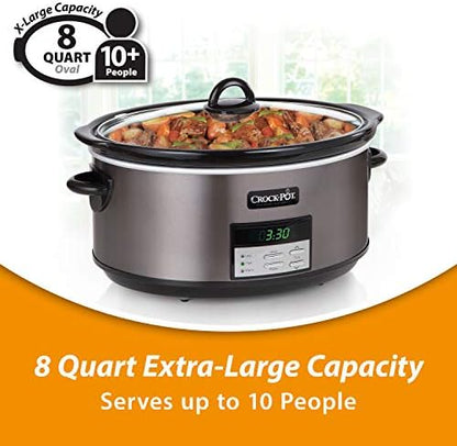 Crock-Pot 8 Quart Programmable Slow Cooker with Auto Warm f93