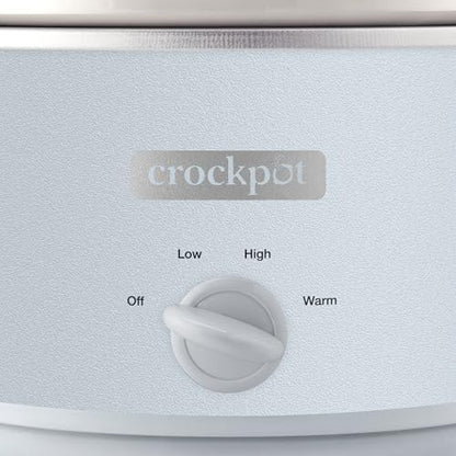 Crock-Pot 4.5 Quart Manual Slow Cooker – Macaroon Blue rcd
