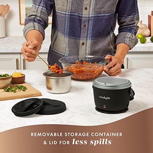 Crock-Pot Electric Lunch Box Food Warmer 20oz – Black zis