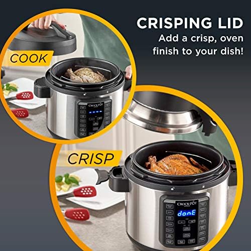 Crock-Pot Express Crisp 8 Quart 10-in-1 Pressure Cooker ix8