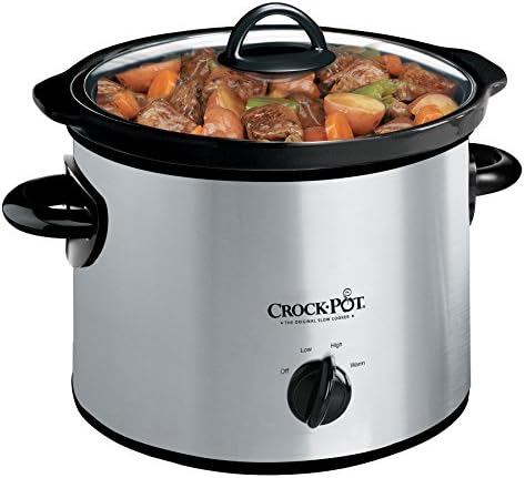 Crock-Pot 3 Quart Manual Slow Cooker – Silver yoh