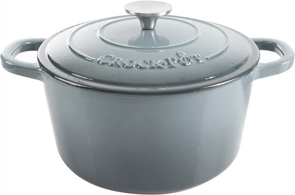 Crock-Pot 3 Quart Enameled Cast Iron Dutch Oven – Aqua jgp