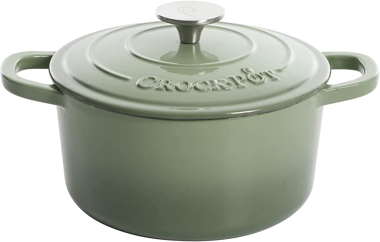 Crock-Pot 3 Quart Enameled Cast Iron Dutch Oven – Aqua jgp