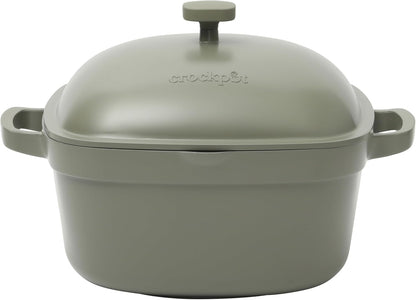 Crock-Pot 3 Quart Enameled Cast Iron Dutch Oven – Aqua jgp